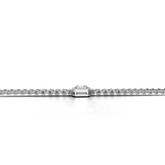 Diamond Bracelet with Geometric Baguette Cut Centerpiece